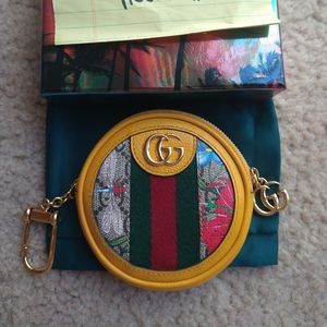 Gucci Flora coin key pouch